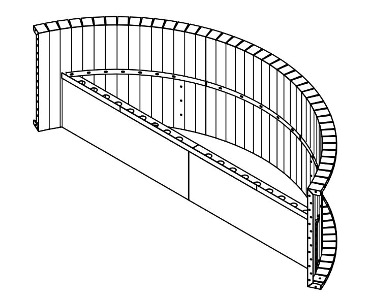 6' Radius Steel Sundeck 42"